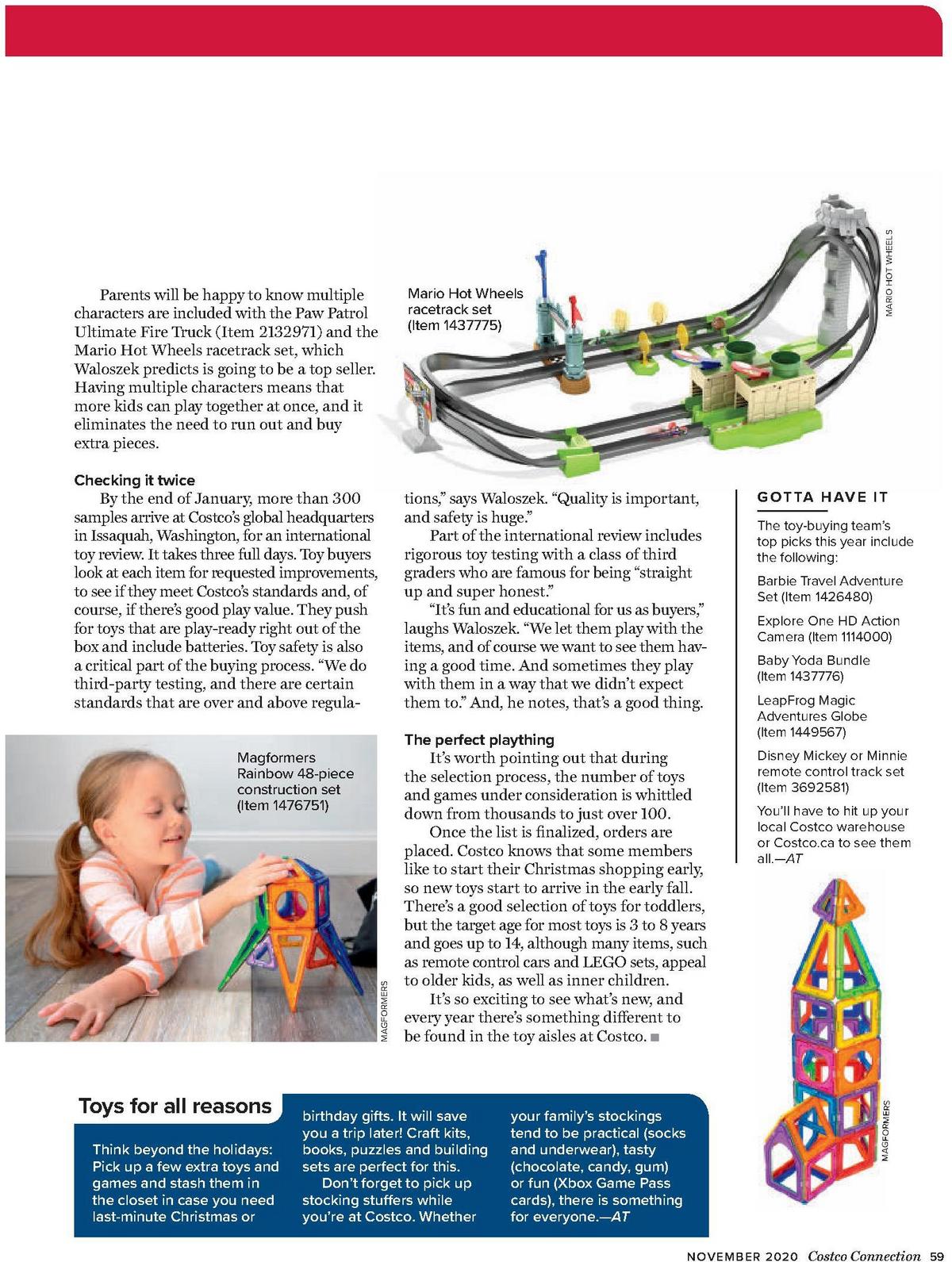 Costco Connection November Flyer from November 1