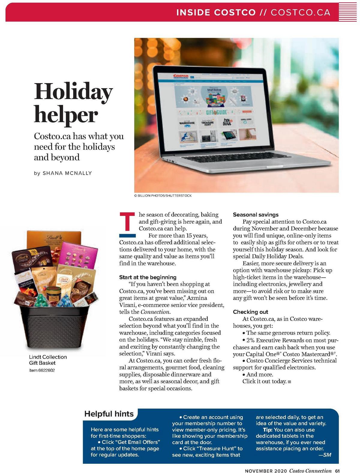 Costco Connection November Flyer from November 1