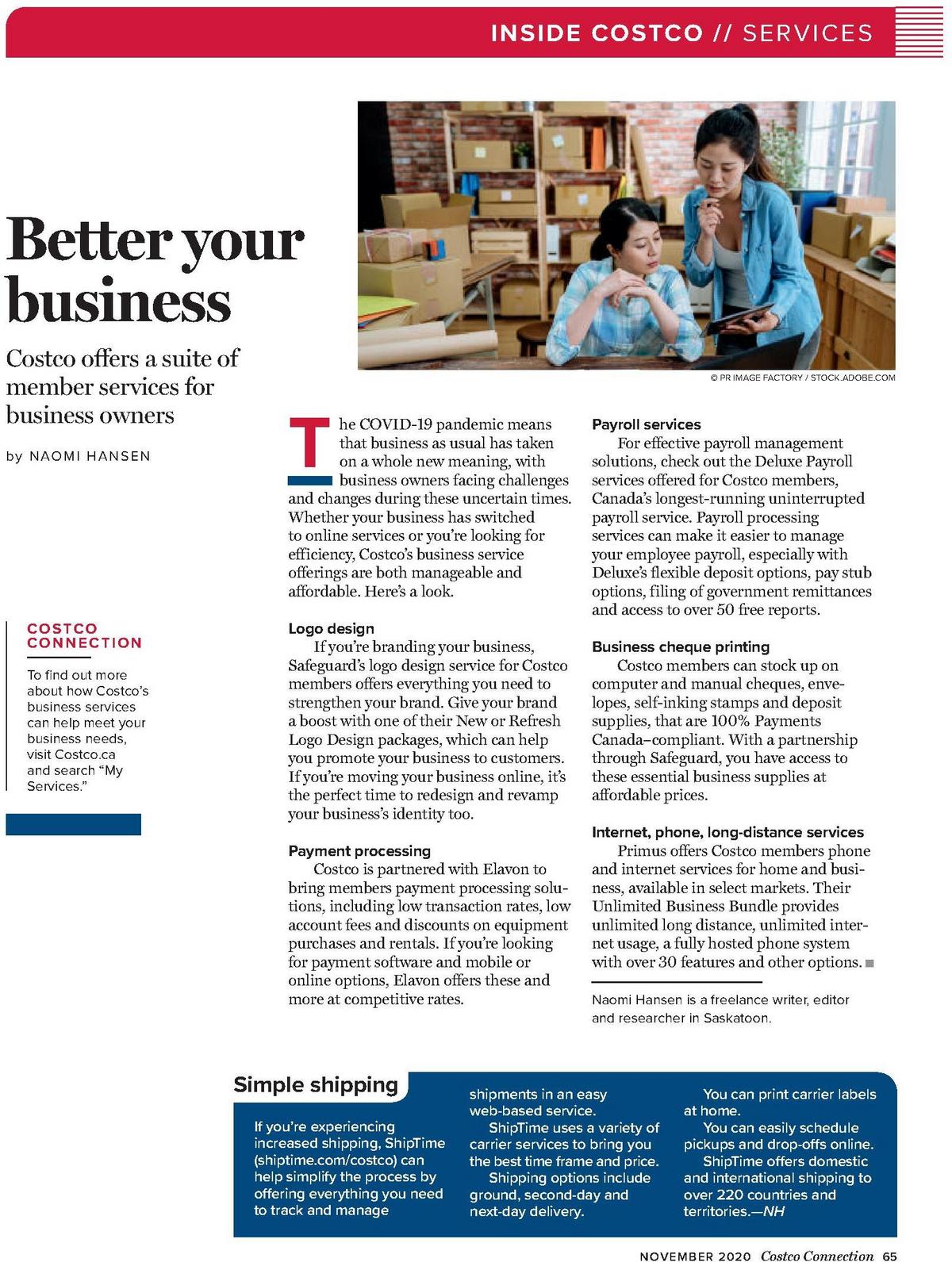 Costco Connection November Flyer from November 1