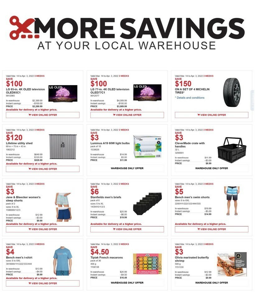 Costco Flyer from March 14