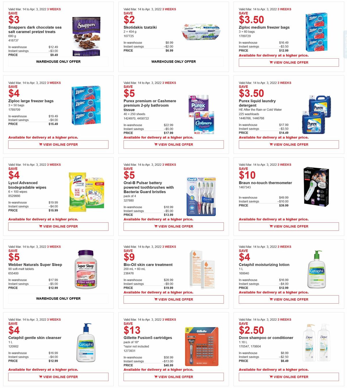 Costco Flyer from March 14