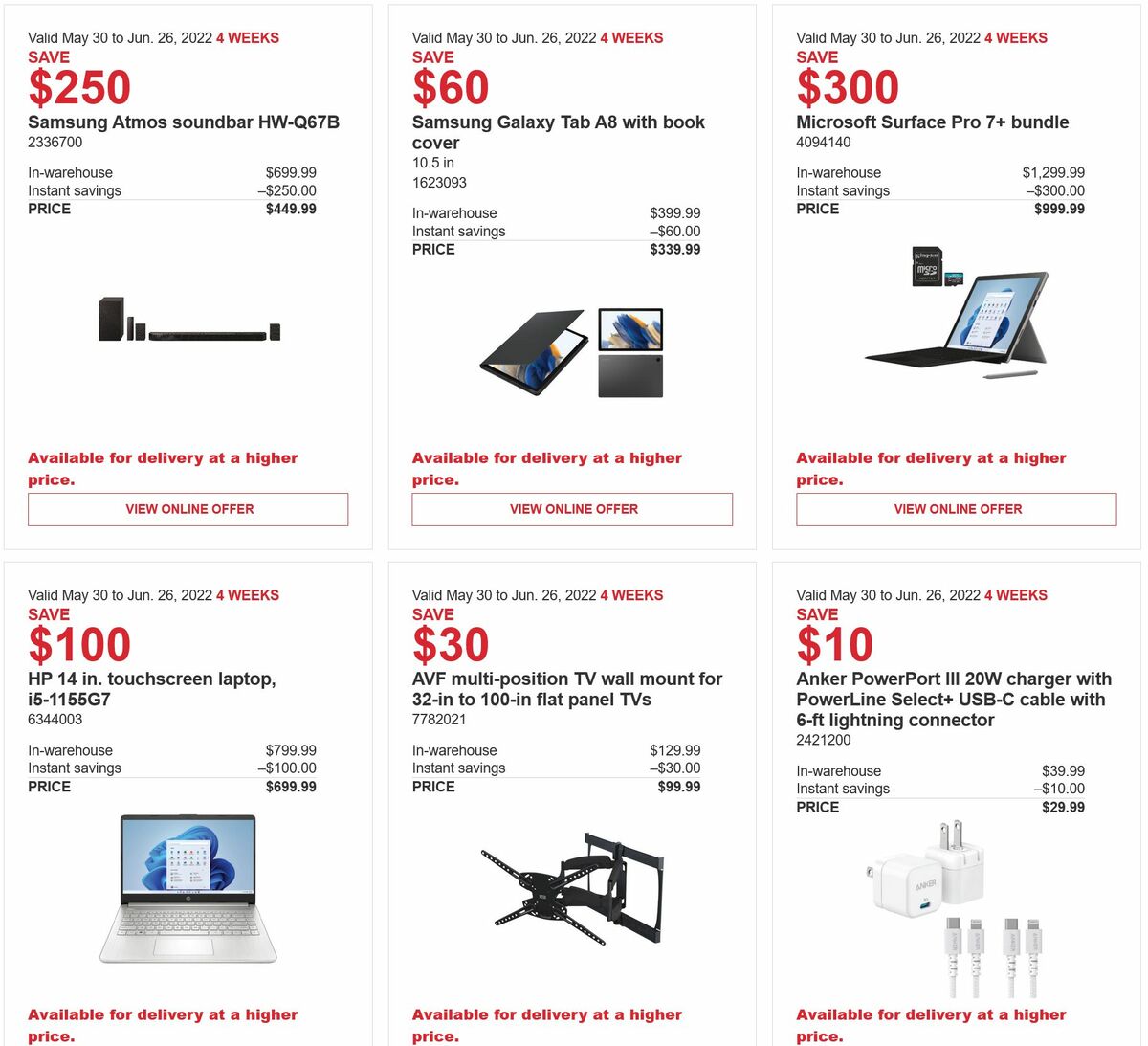 Costco Flyer from May 30