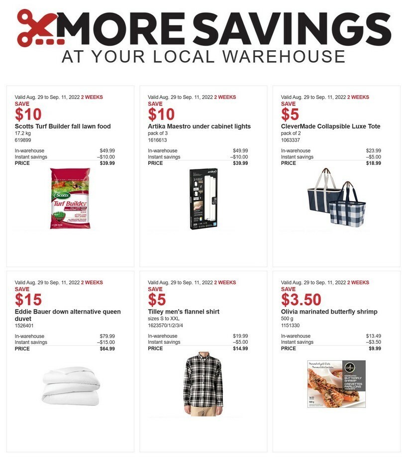Costco Flyer from August 29