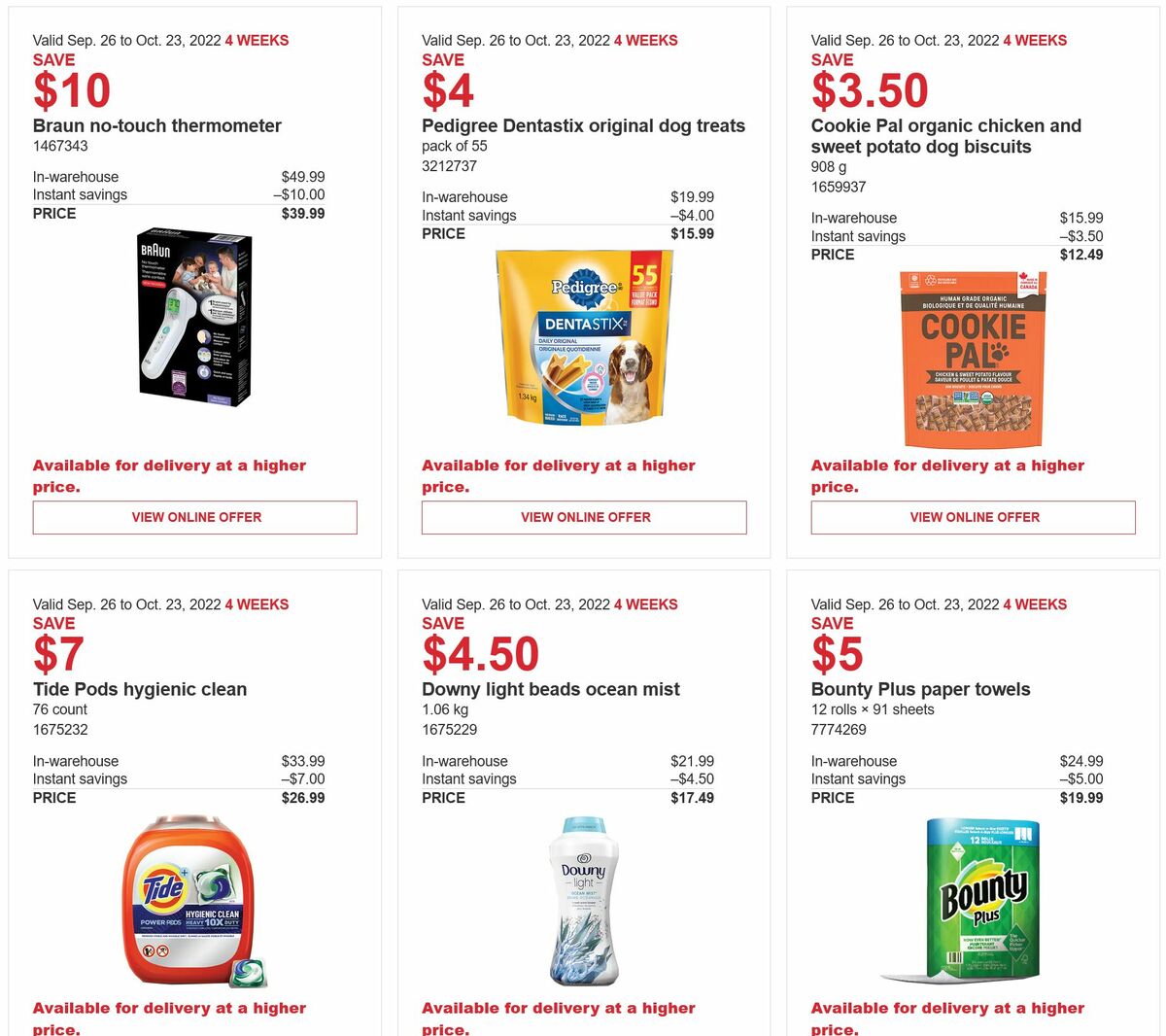 Costco Flyer from September 26