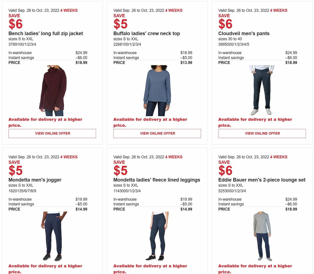 Costco Flyer from September 26