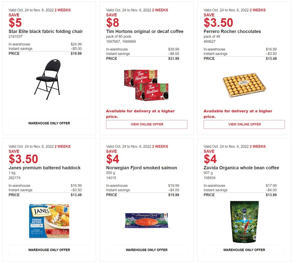 Costco Flyer from October 24