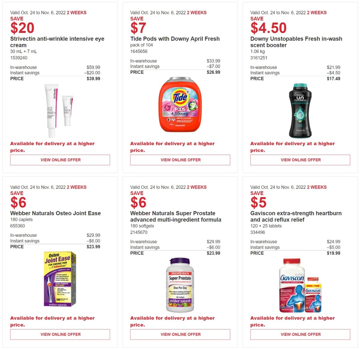 Costco Flyer from October 24