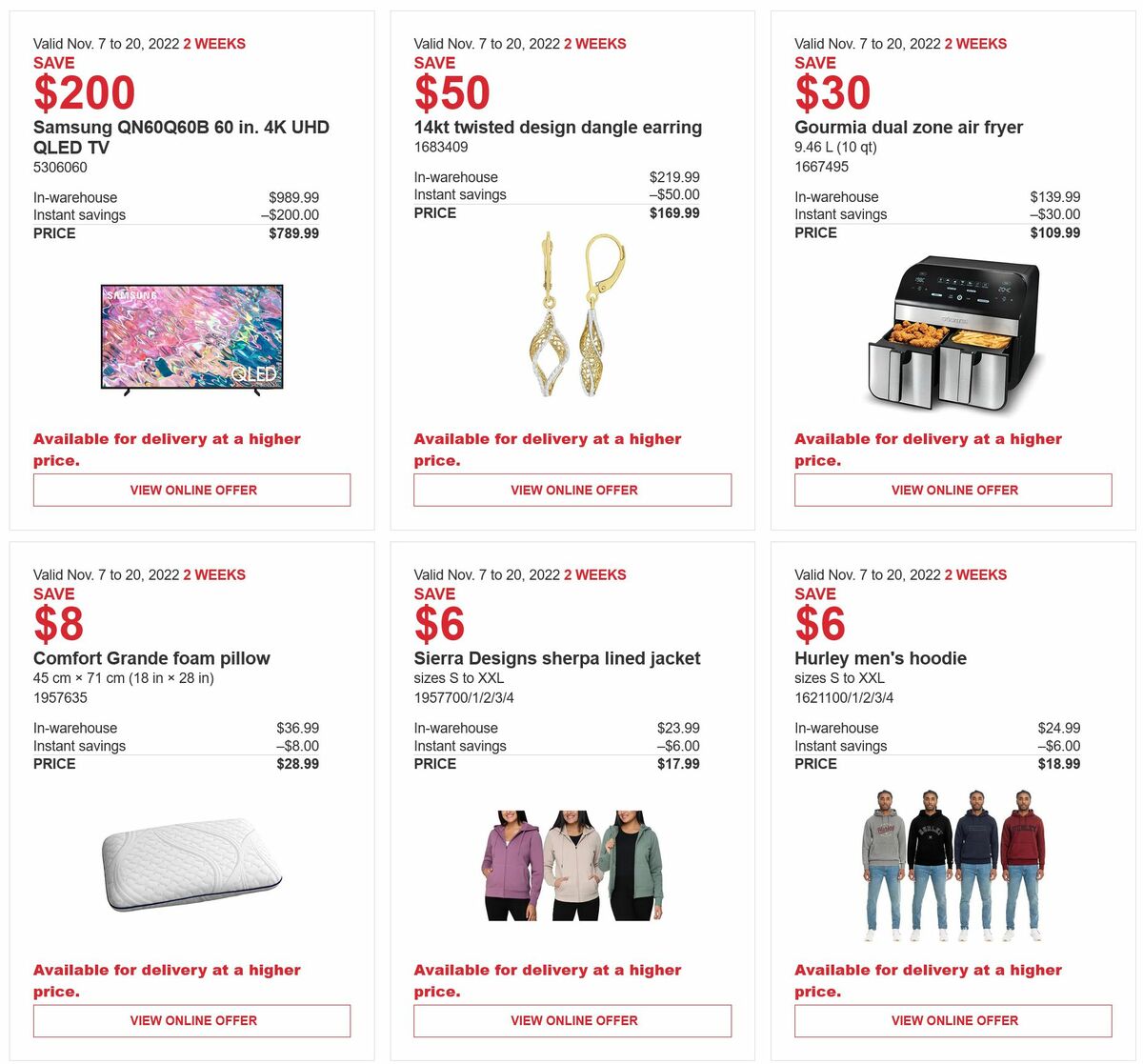 Costco Flyer from November 7