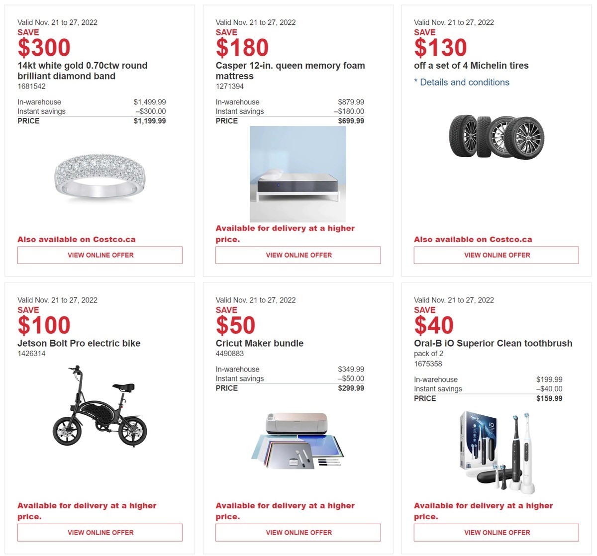 Costco Flyer from November 21