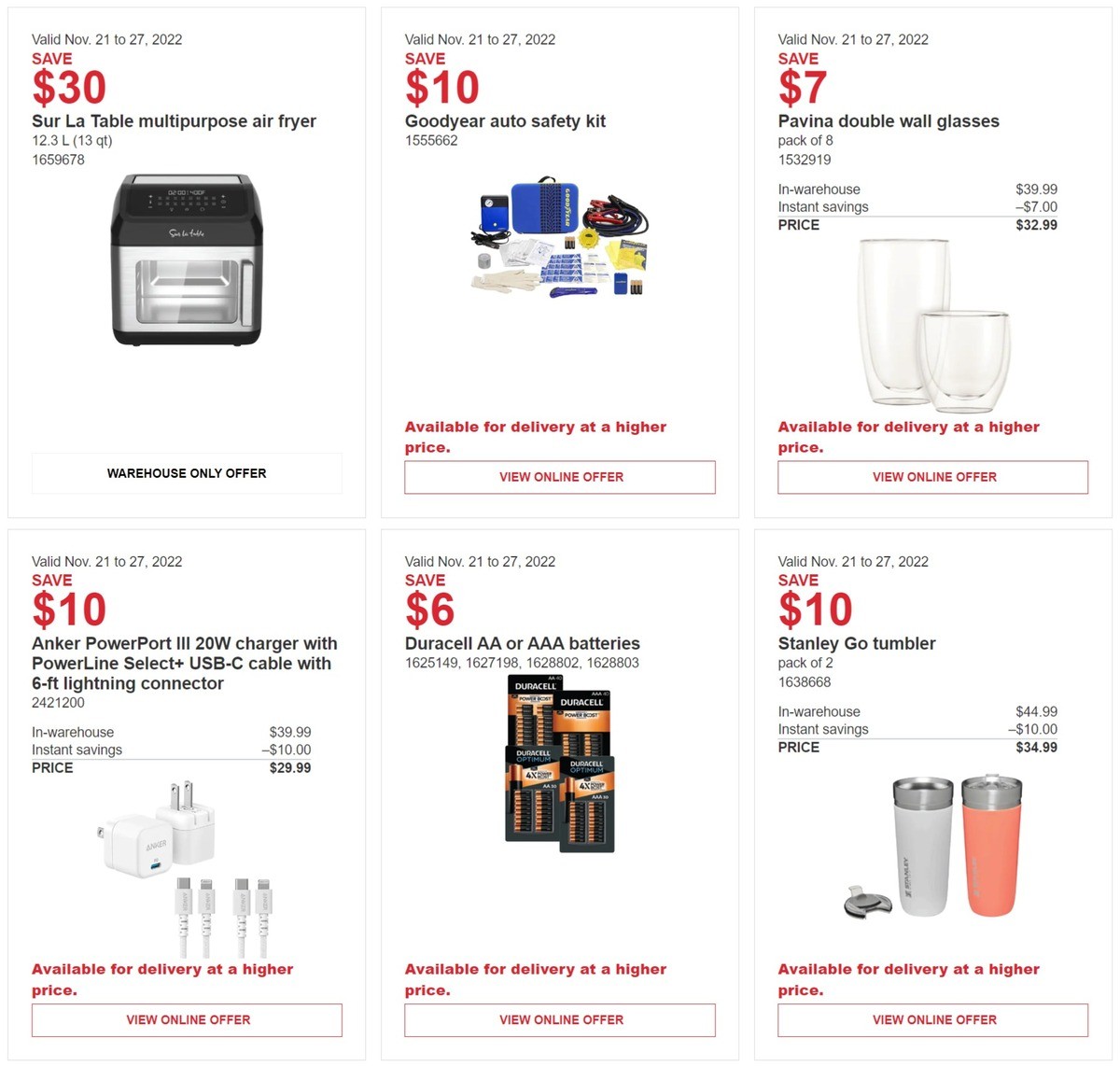 Costco Flyer from November 21