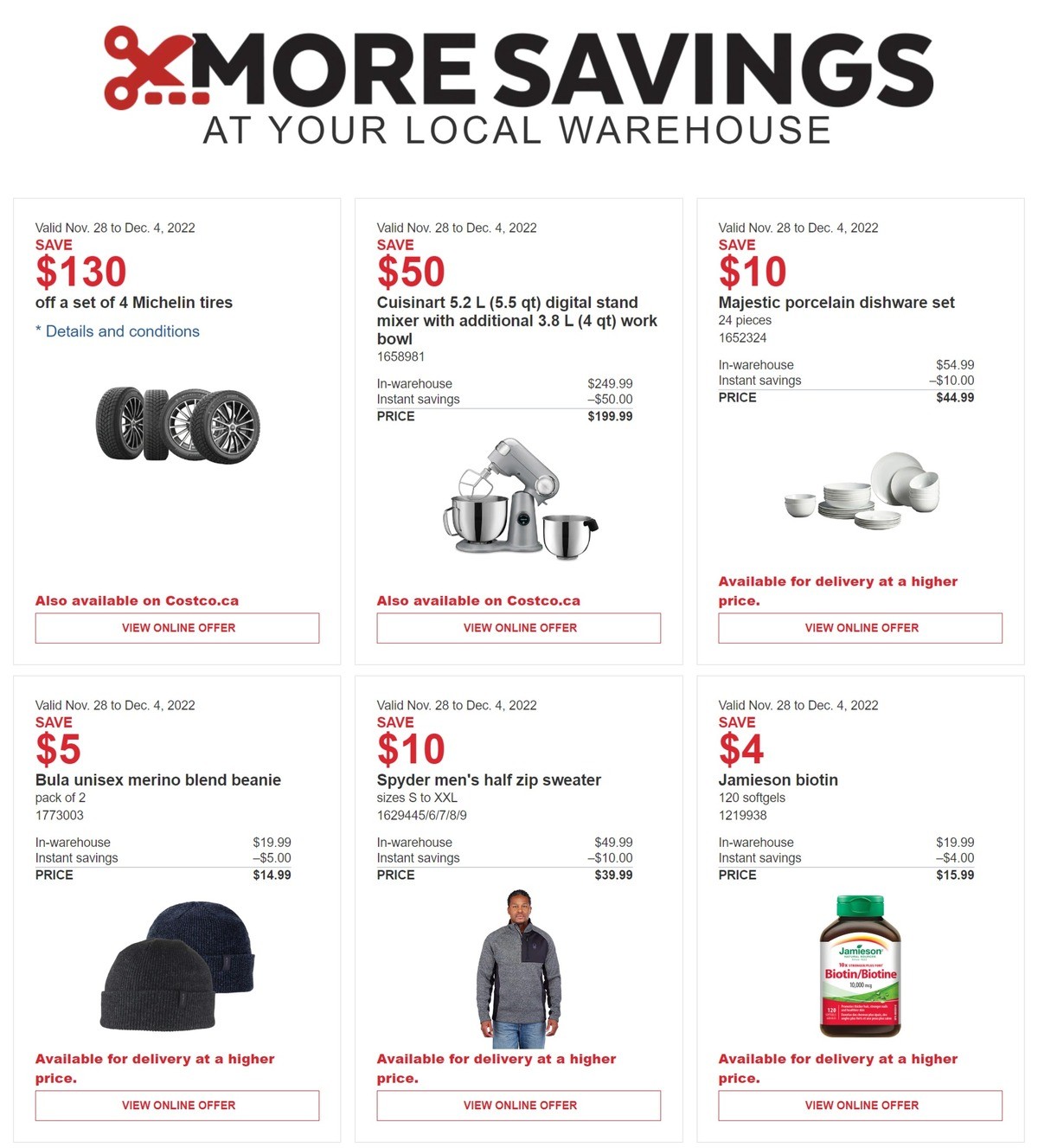 Costco Flyer from November 28