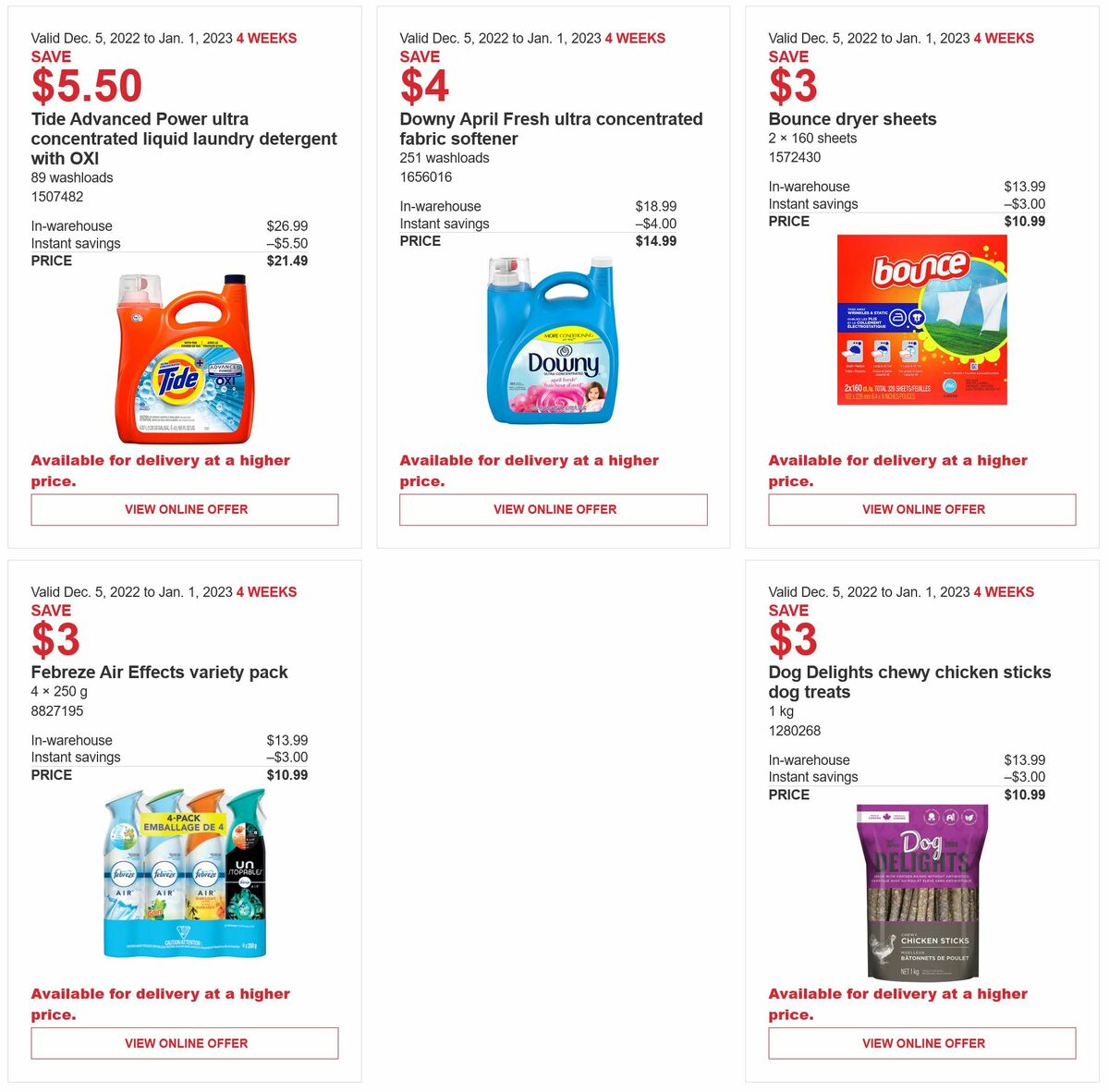 Costco Flyer from December 5