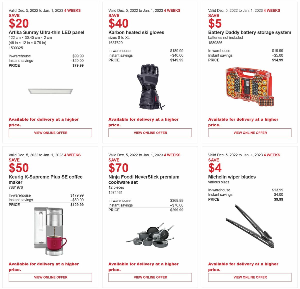 Costco Flyer from December 5