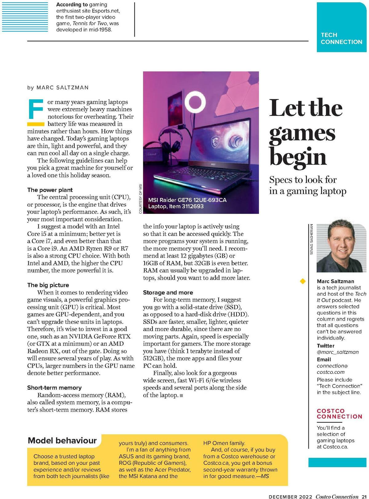 Costco Connection December Flyer from December 1