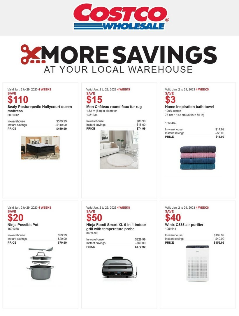 Costco Flyer from January 2