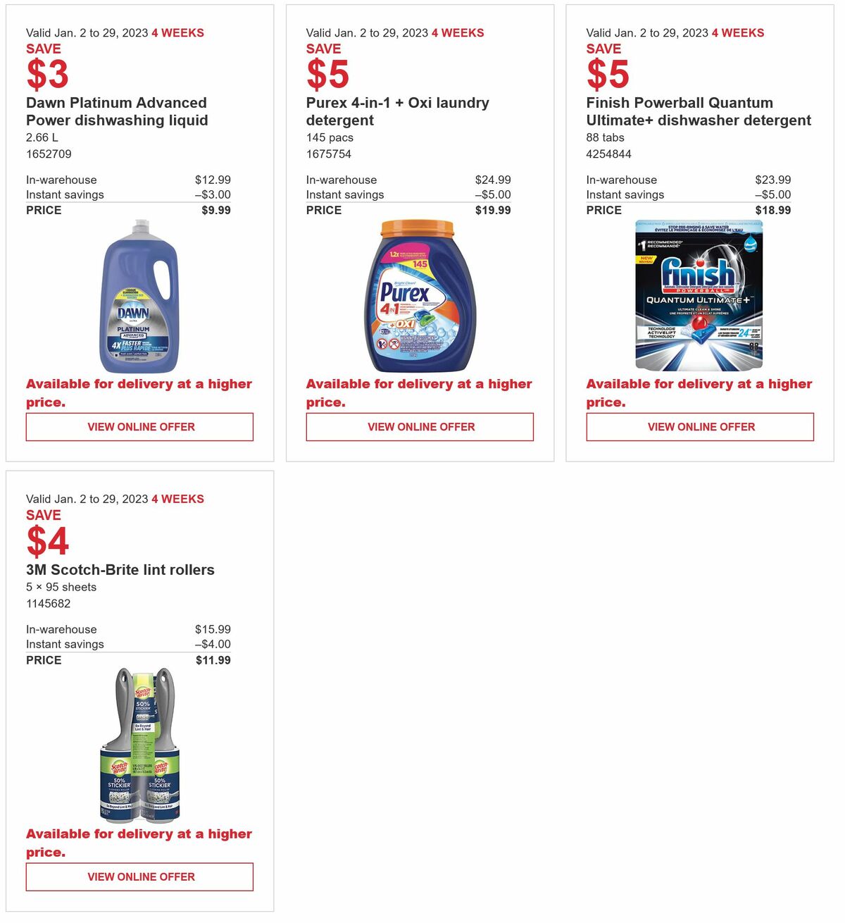 Costco Flyer from January 2