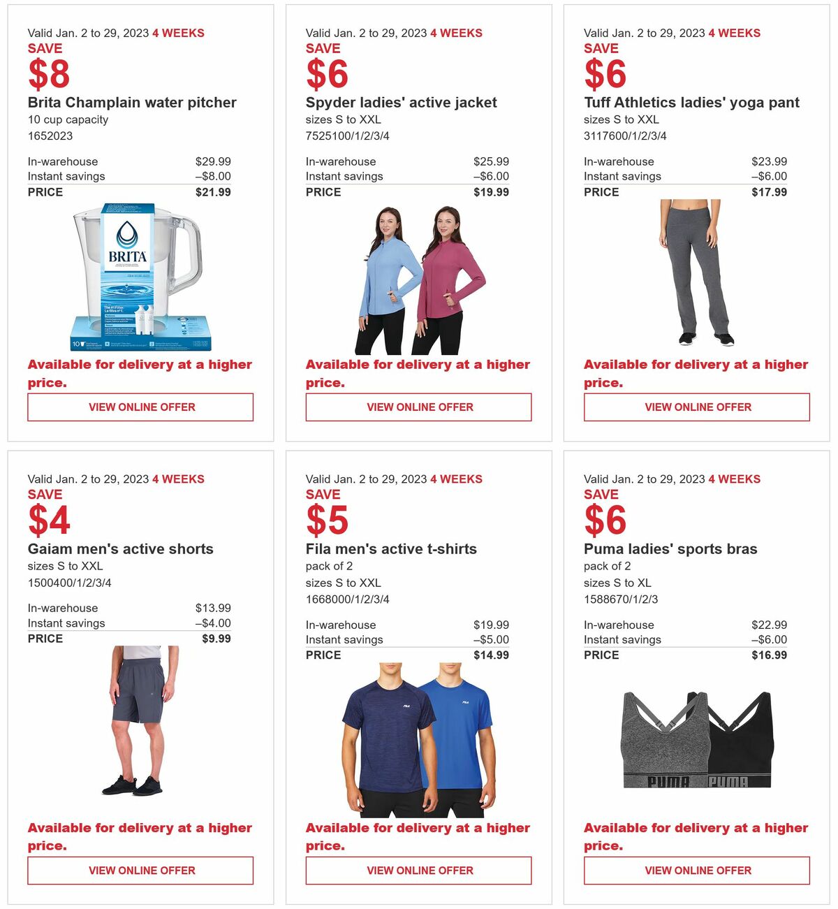 Costco Flyer from January 2