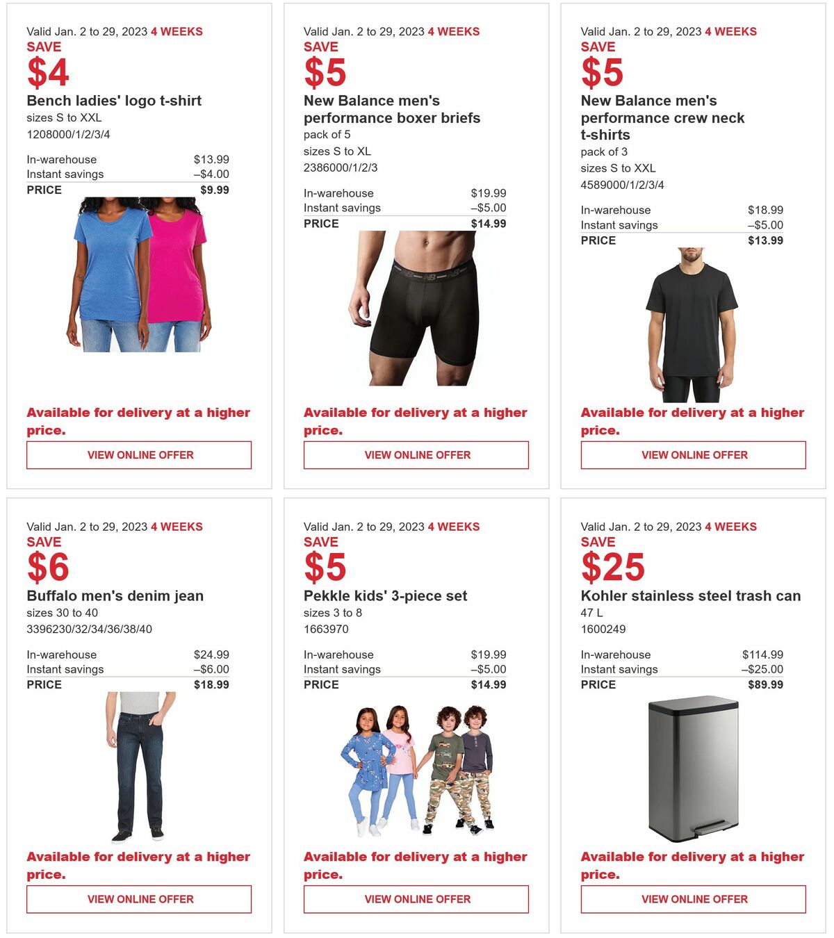 Costco Flyer from January 2