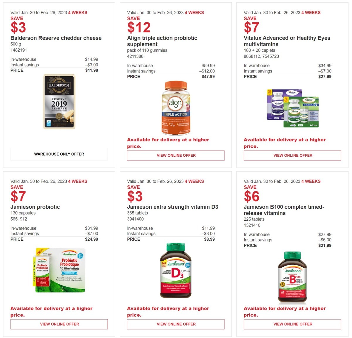 Costco Flyer from January 30