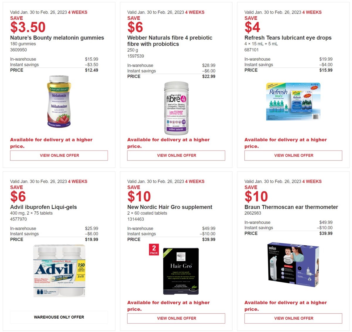 Costco Flyer from January 30