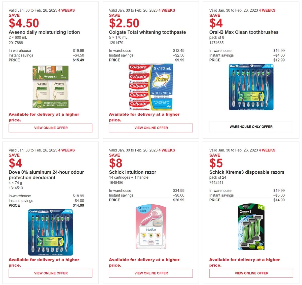 Costco Flyer from January 30