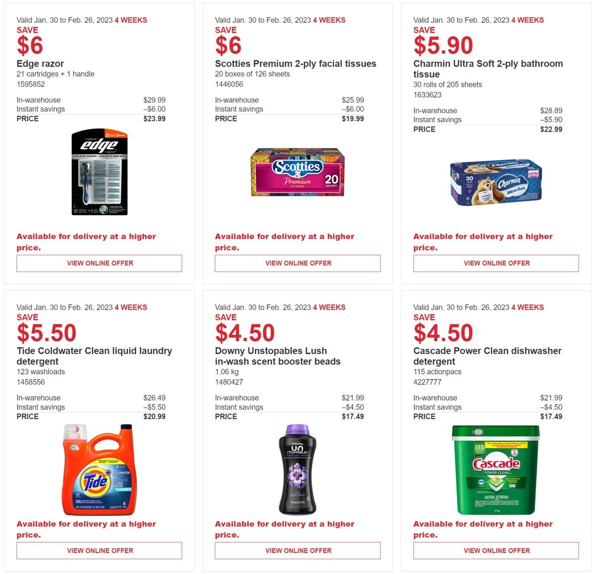 Costco Flyer from January 30