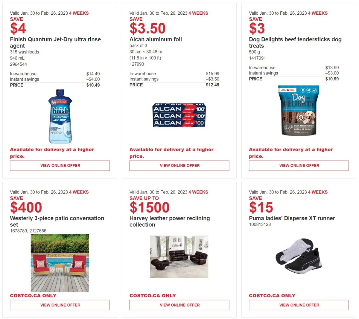 Costco Flyer from January 30