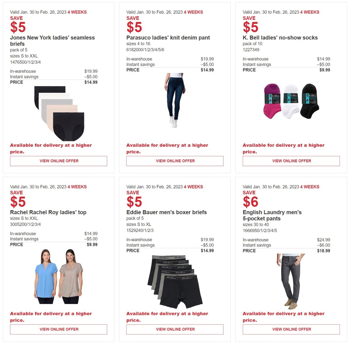 Costco Flyer from January 30