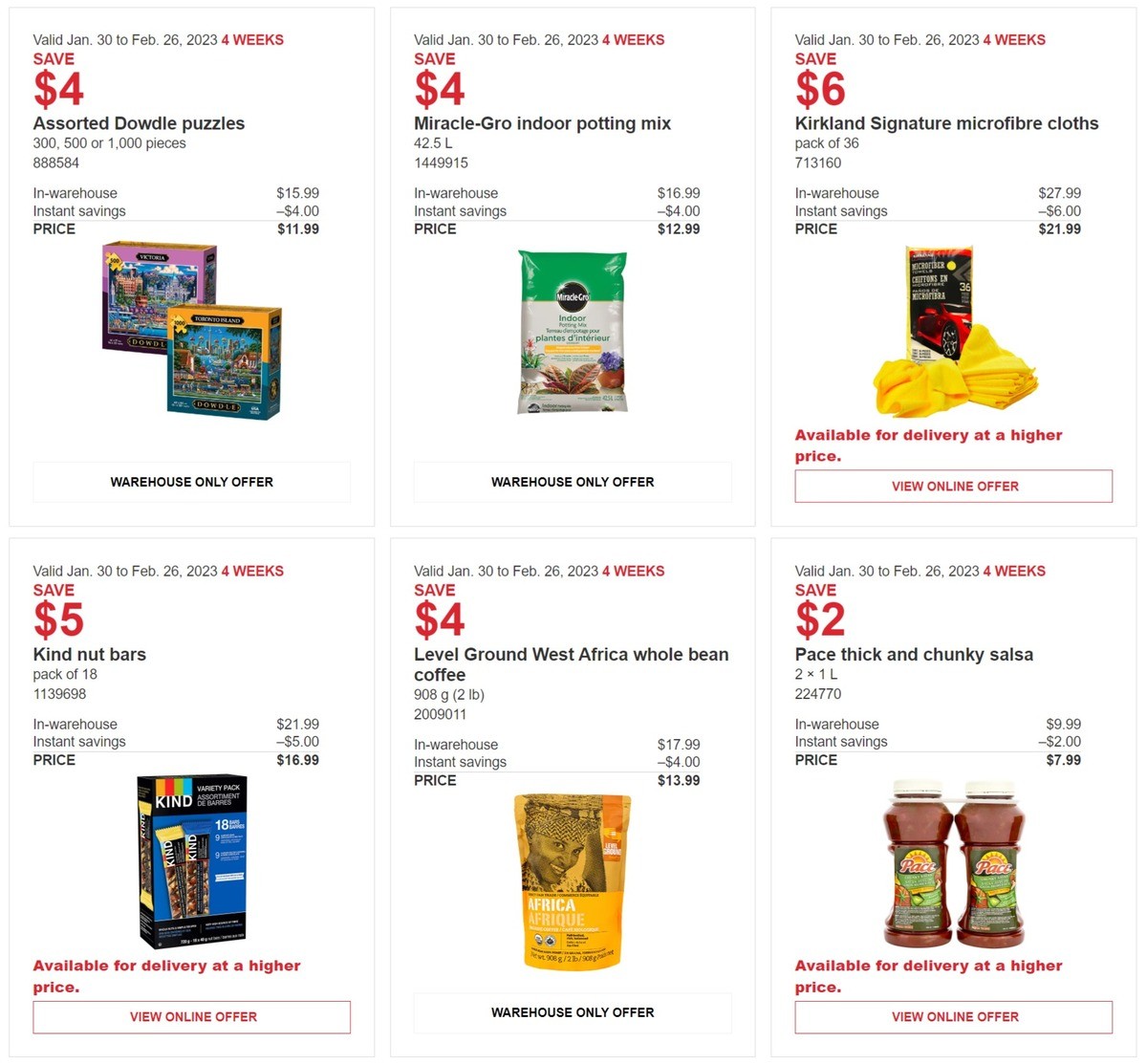 Costco Flyer from January 30