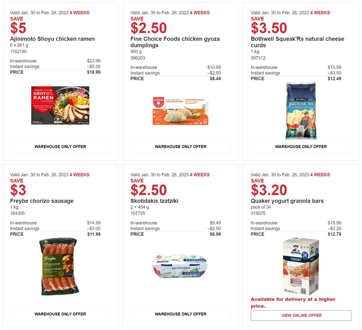 Costco Flyer from January 30