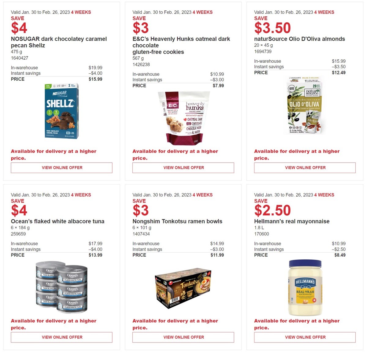 Costco Flyer from January 30