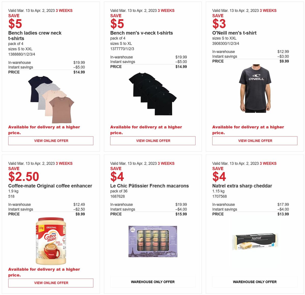 Costco Flyer from March 13