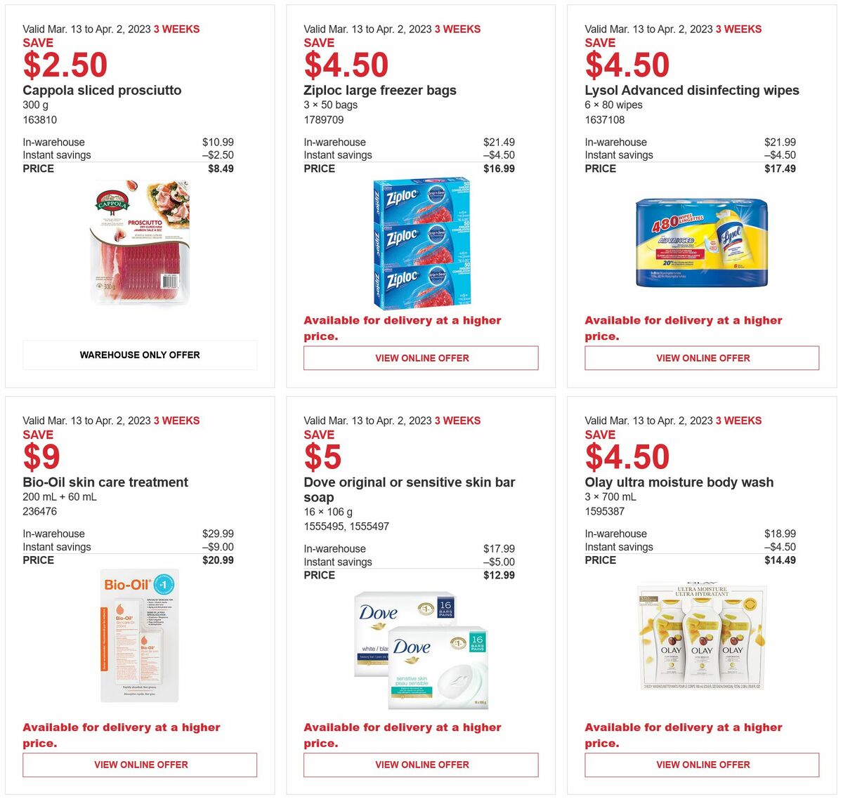 Costco Flyer from March 13