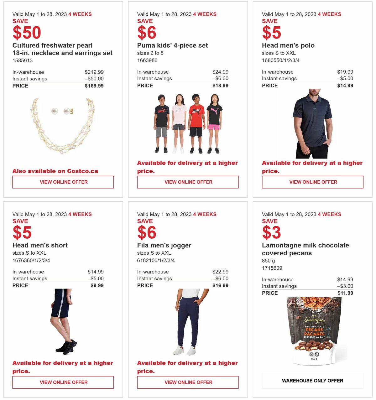 Costco Flyer from May 1