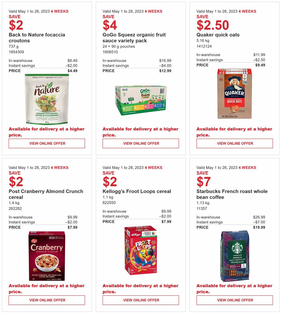 Costco Flyer from May 1