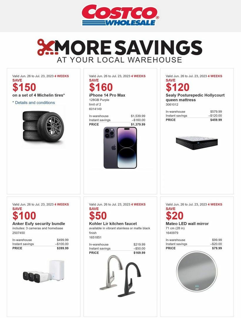 Costco Flyer from June 26