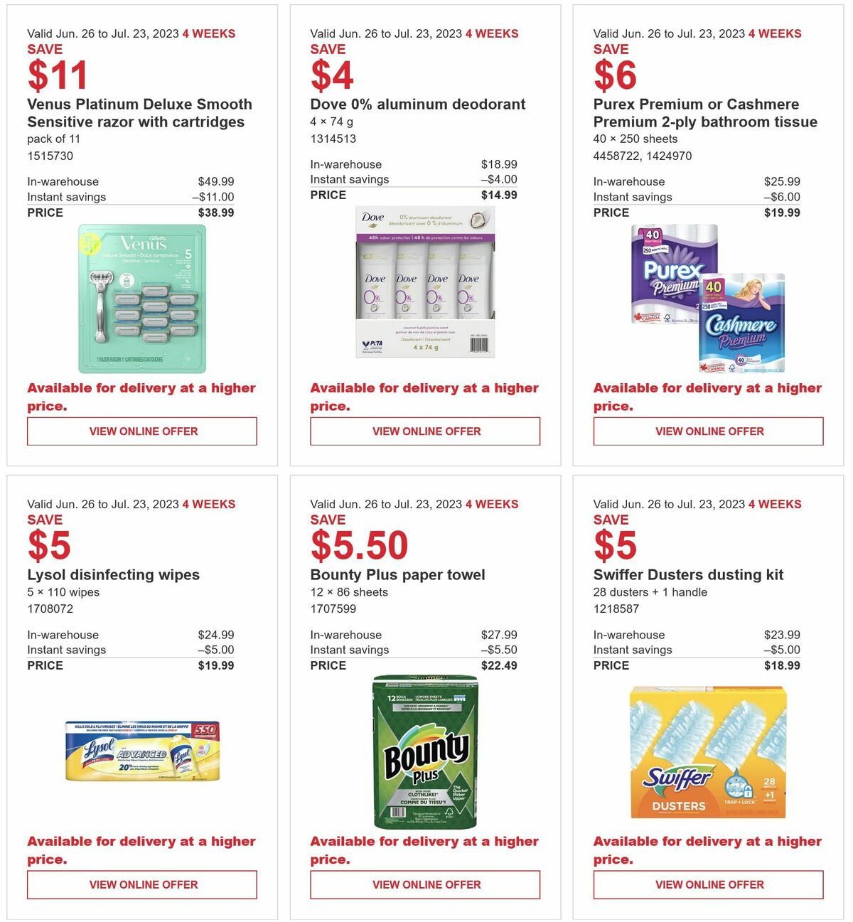 Costco Flyer from June 26