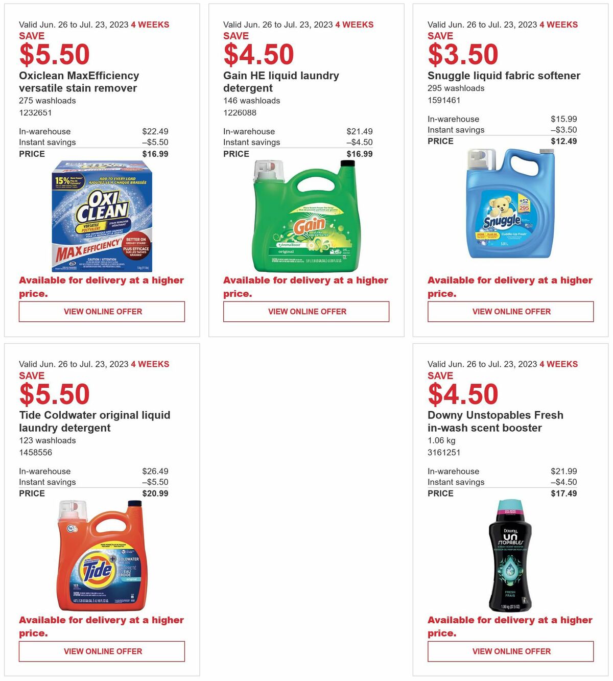 Costco Flyer from June 26