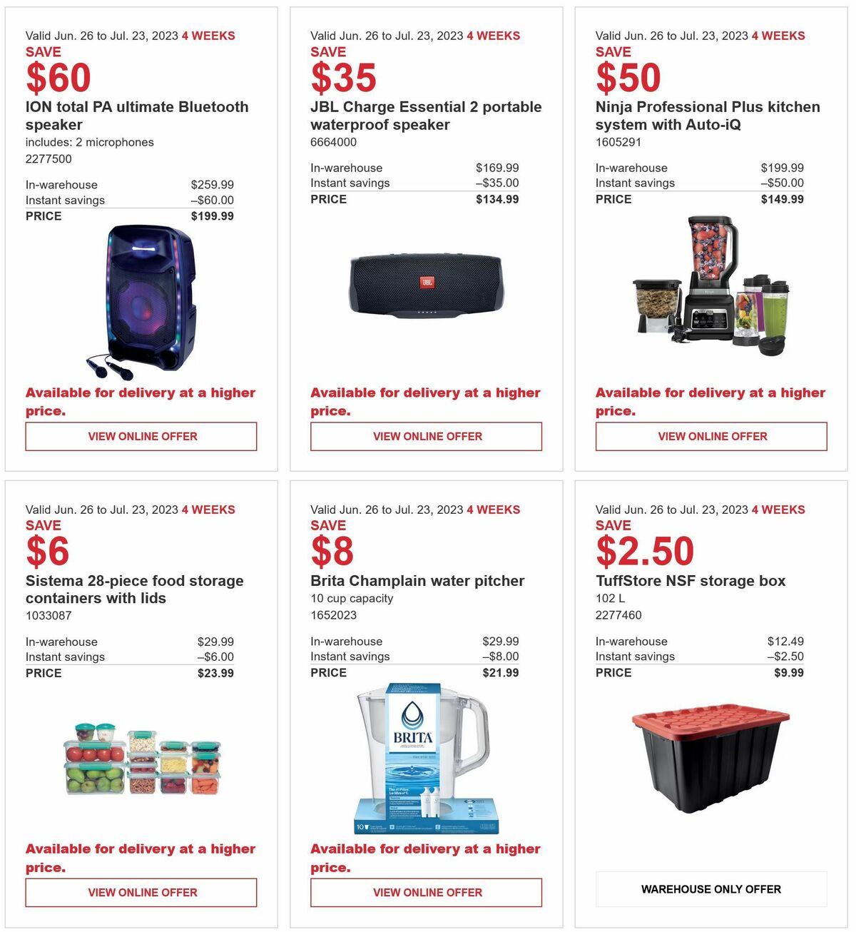 Costco Flyer from June 26