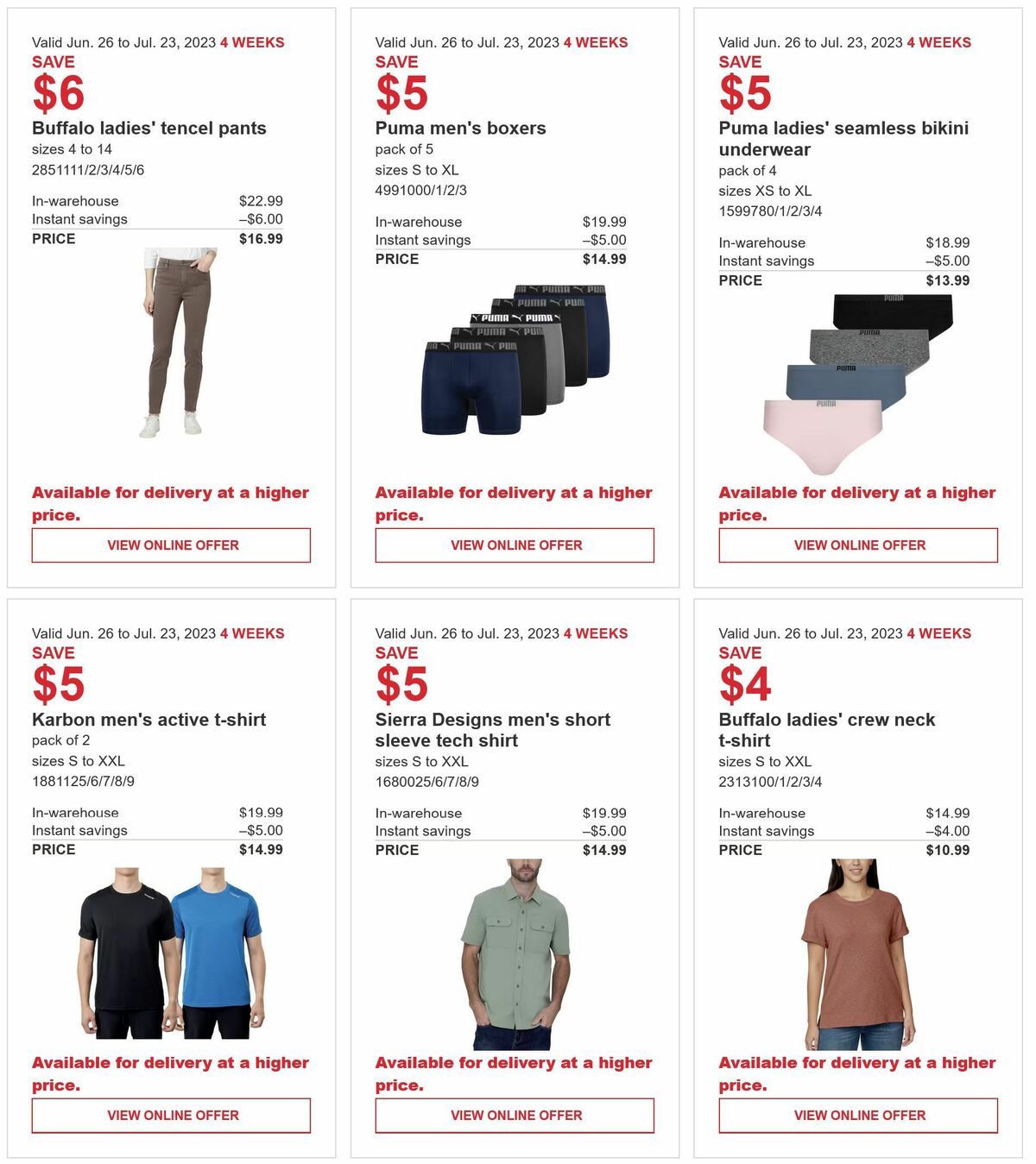 Costco Flyer from June 26