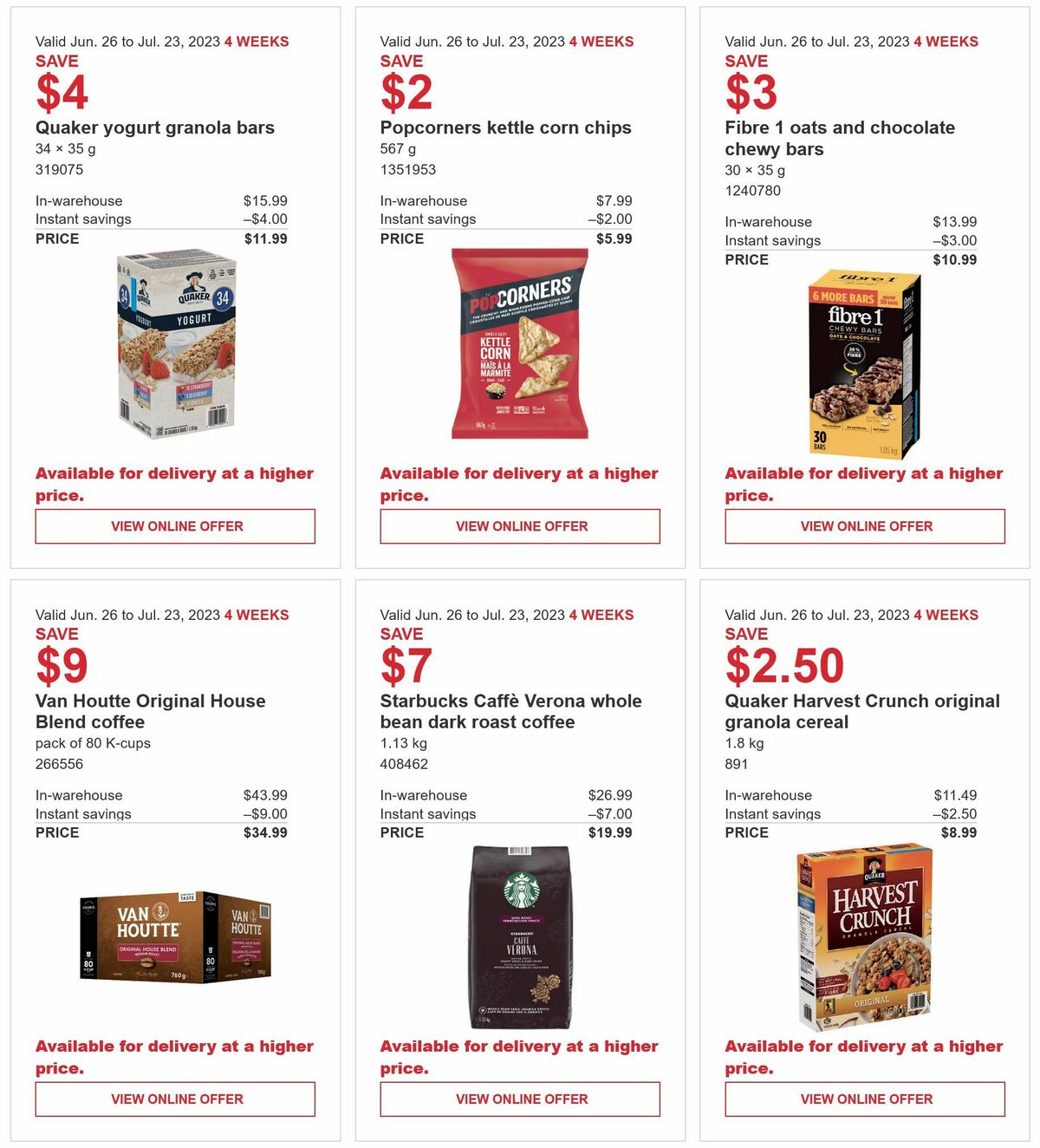 Costco Flyer from June 26