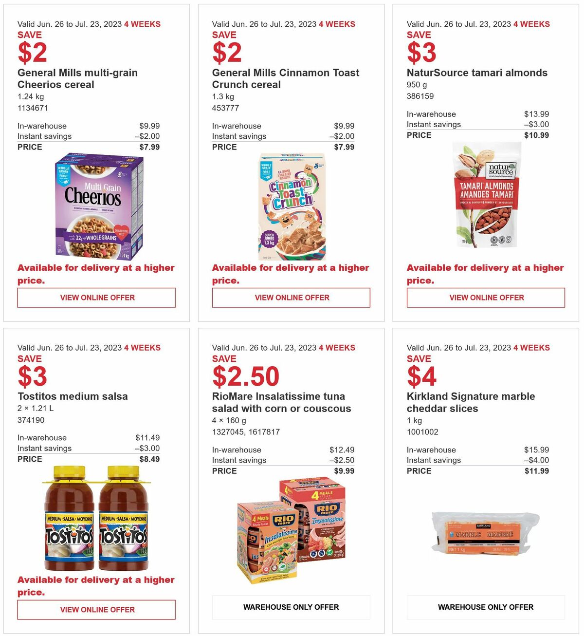 Costco Flyer from June 26