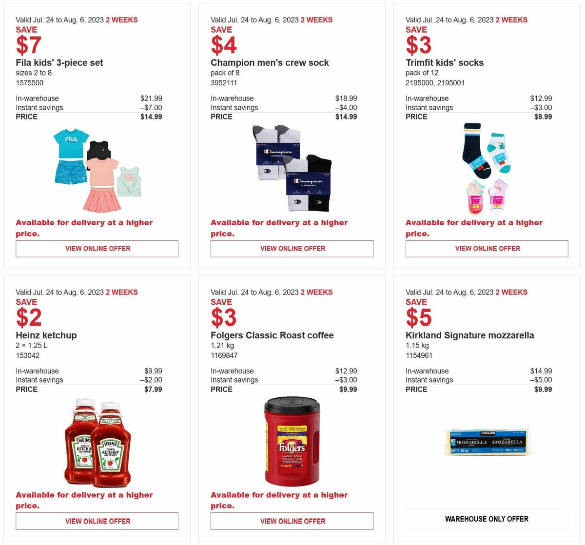 Costco Flyer from July 24