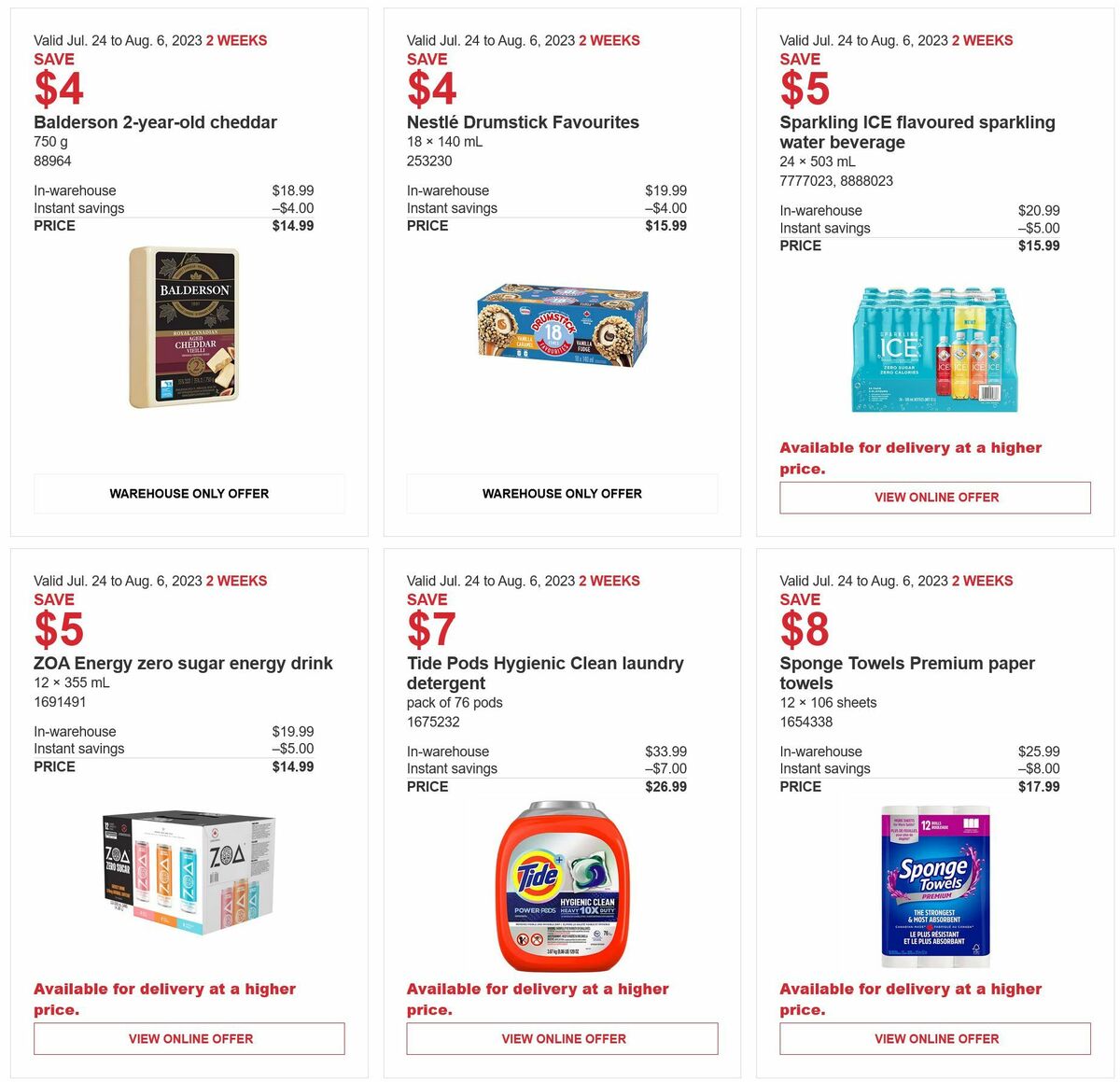 Costco Flyer from July 24