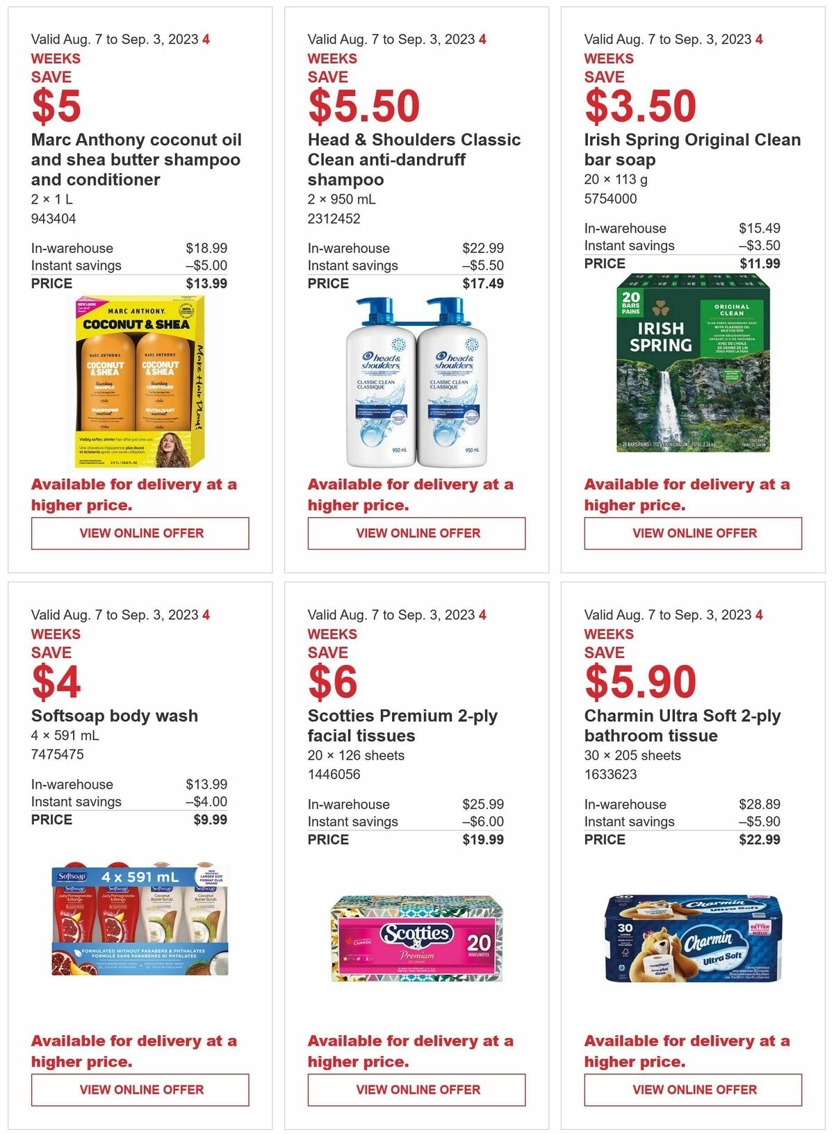 Costco Flyer from August 7