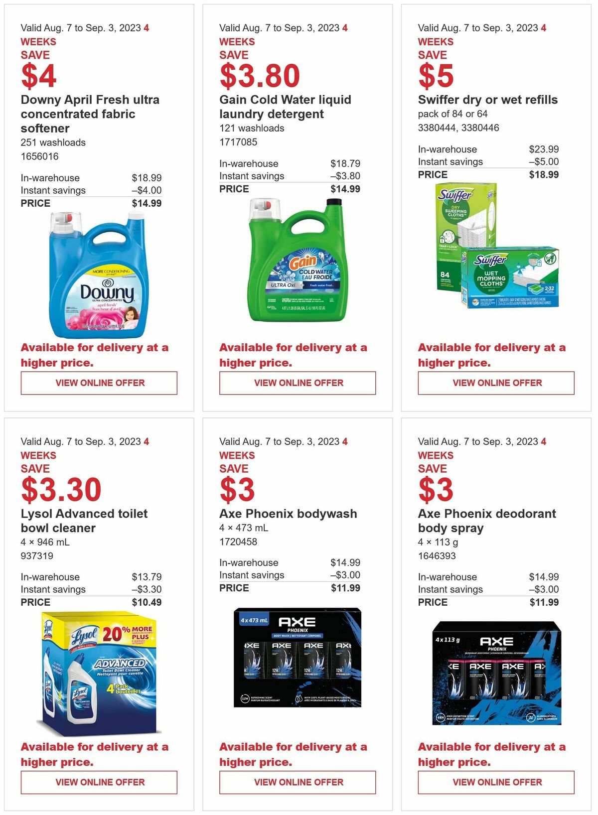 Costco Flyer from August 7