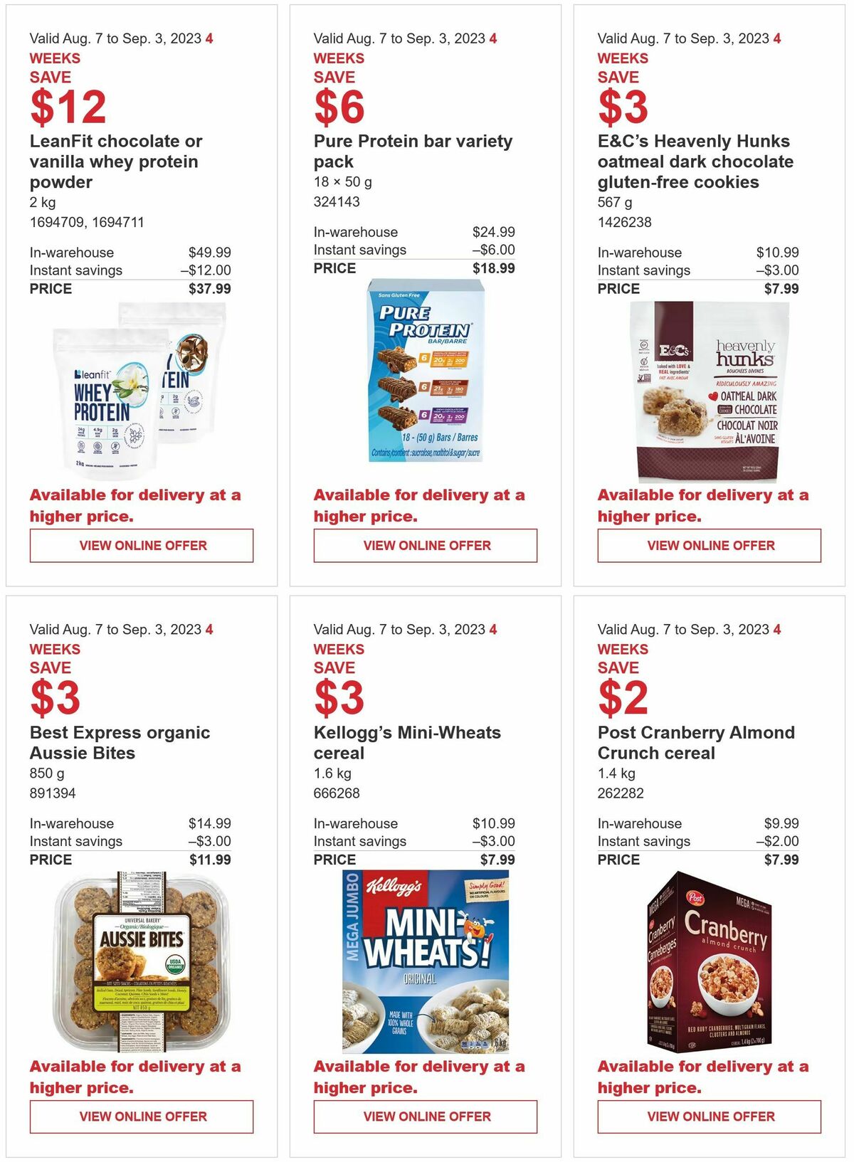 Costco Flyer from August 7