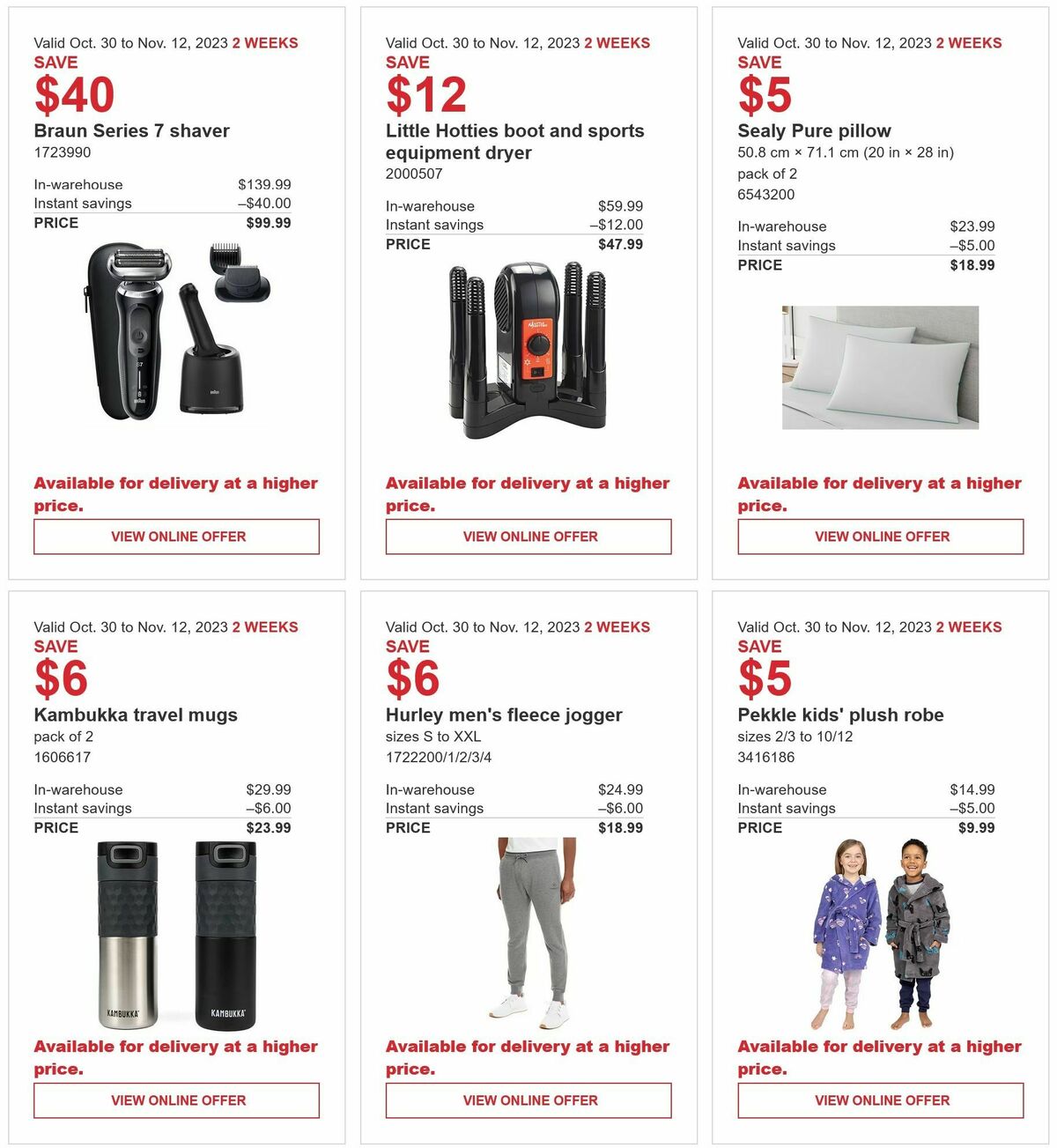 Costco Flyer from October 30