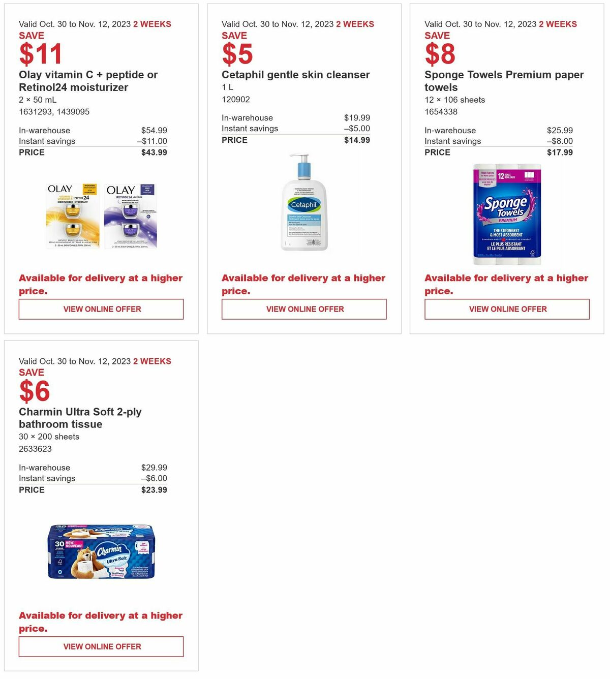 Costco Flyer from October 30