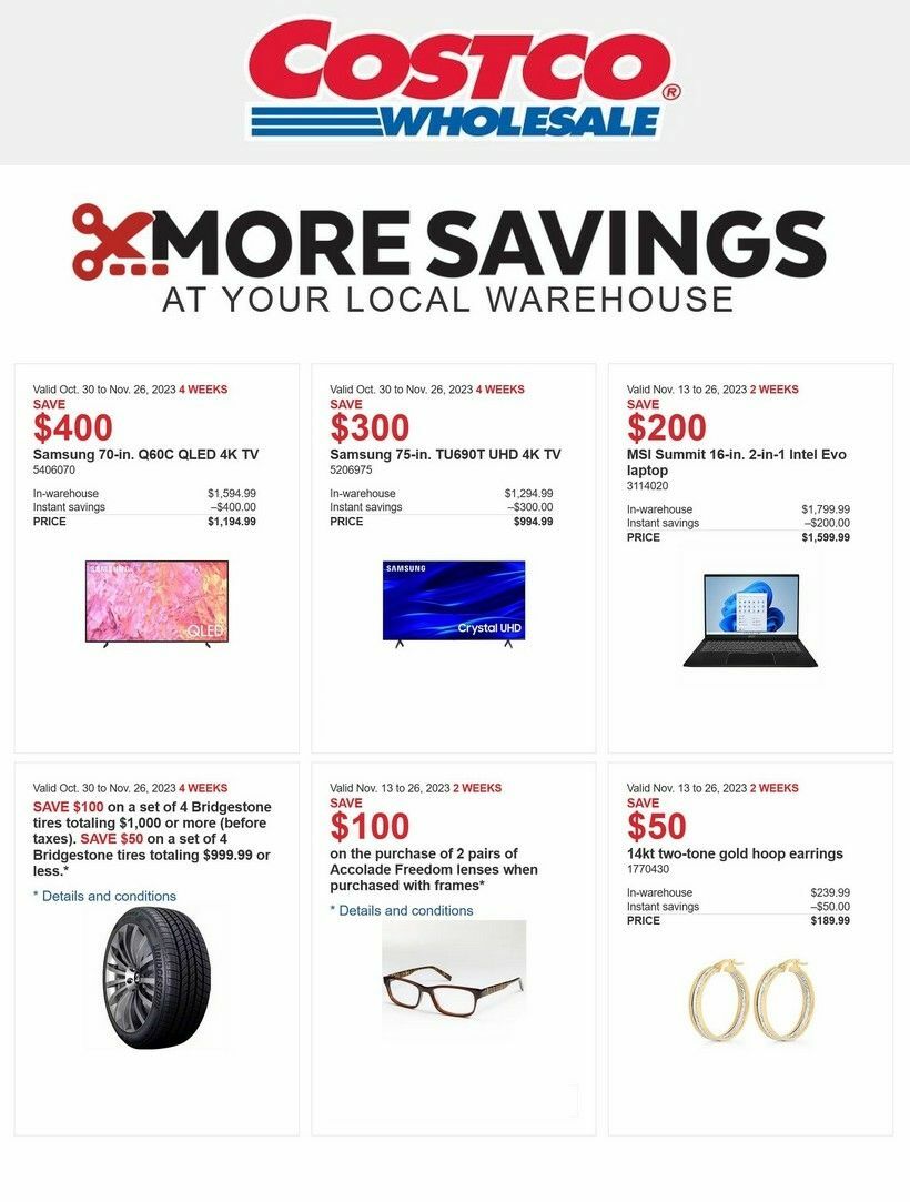 Costco Flyer from November 13